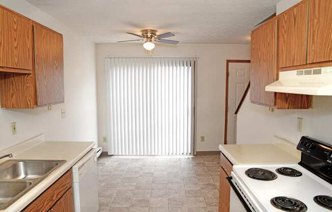in unit kitchen