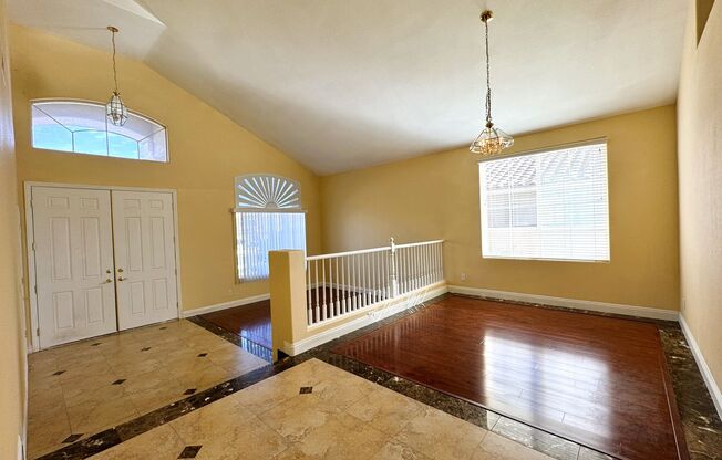 Huge Seven Hills community home with the master bedroom and bath on the first floor!