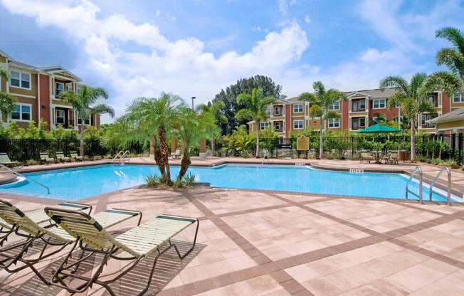 Swimming Pool at Booker Creek Apartments in St. Petersburg, FL
