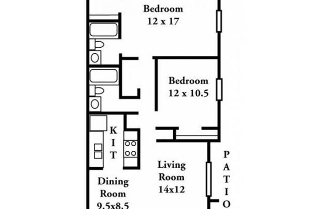 2 beds, 2 baths, 1,000 sqft, $1,425, Unit 00 - 213A