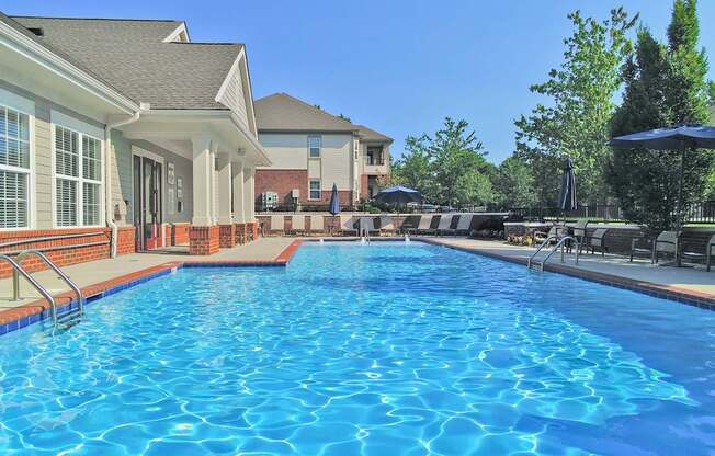 Pool with sundeck and grills