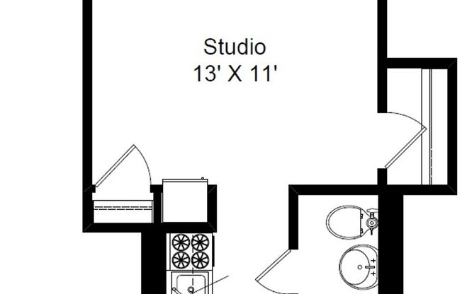 Studio, 1 bath, 320 sqft, $1,275