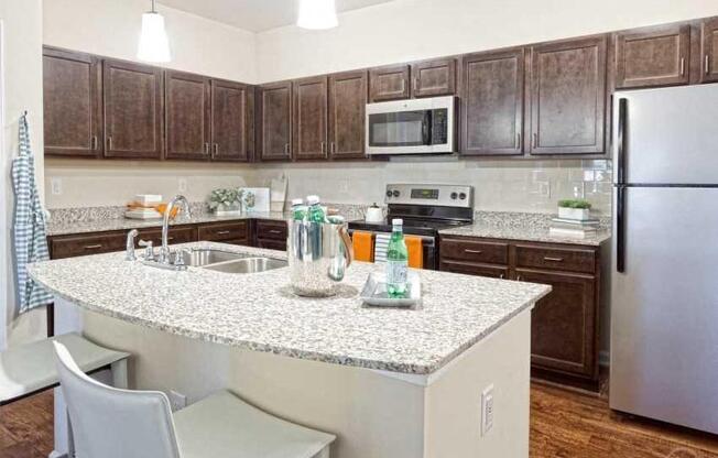 Kitchen at Stallings Mill Apartments, Clayton, NC 27520