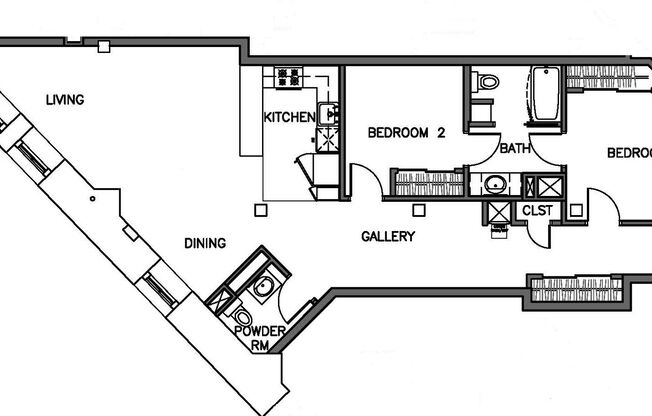 2 beds, 1.5 baths, 1,382 sqft, $1,435, Unit 403