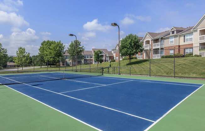 Tennis court at Stonebriar Woods Apartments, Overland Park, KS