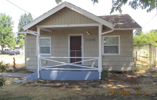 Updated 2 bedroom on a huge lot, with garage. Fenced backyard with a deck. Washer & Dryer Included