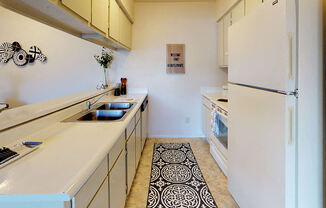 spacious kitchen at Castle Pointe