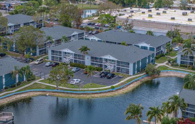 The Park at Positano Apartments in Fort Meyers, Florida Aerial View of Property