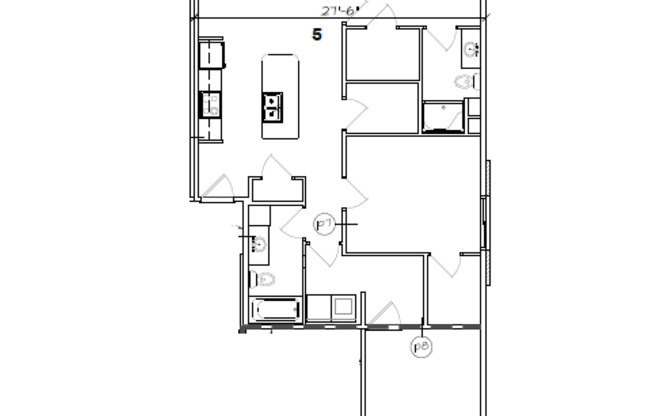 2 beds, 2 baths, 1,044 sqft, $1,539, Unit 1244-05