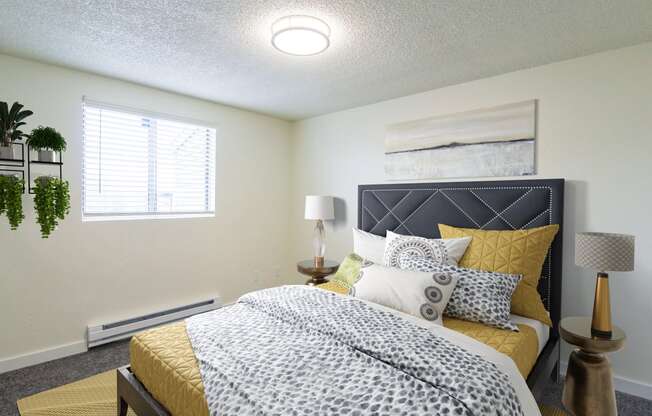 our apartments offer a bedroom with enough space for a king sized bed