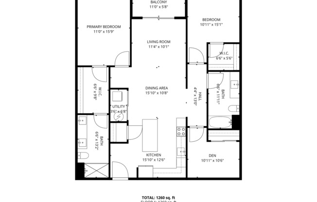 2 beds, 2 baths, 1,351 sqft, $3,100, Unit 110 W Beall #308