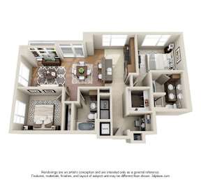 2 beds, 2 baths, 1,465 sqft, $6,727