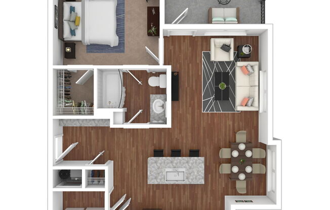 1 bed, 1 bath, 772 sqft, $1,333