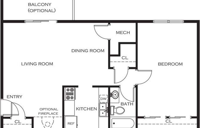 1 bed, 1 bath, 837 sqft, $813, Unit 191705