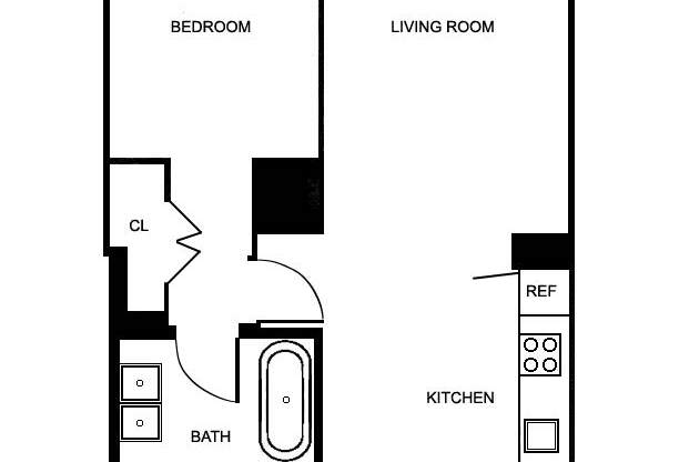 1 bed, 1 bath, $4,958, Unit 16K