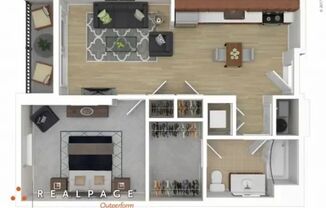 1 bed, 1 bath, 678 sqft, $1,605, Unit 106