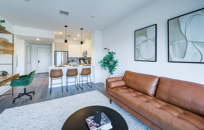 Living Room with Hard Surface Flooring