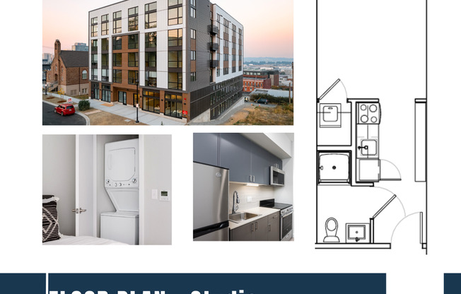 Studio, 1 bath, 269 sqft, $1,199, Unit Unit B5