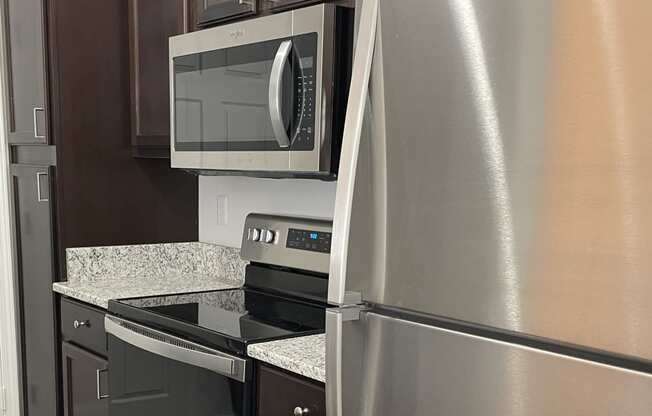 kitchen with stainless steel appliances