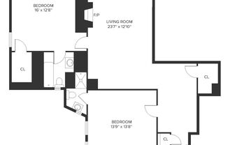 2 beds, 2 baths, 1,150 sqft, $6,900, Unit 13O