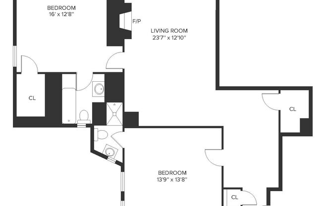 2 beds, 2 baths, 1,150 sqft, $6,900, Unit 13O