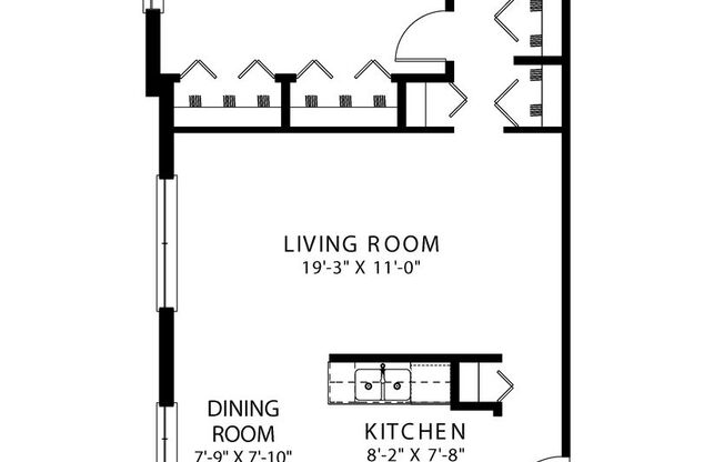 1 bed, 1 bath, $1,945, Unit 354