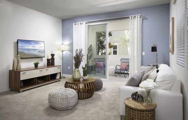 Modern Living Room at Palomar Station, California