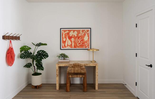 A flexible work-from-home nook in one of our den floor plans with natural light, and space to focus when you need it most.