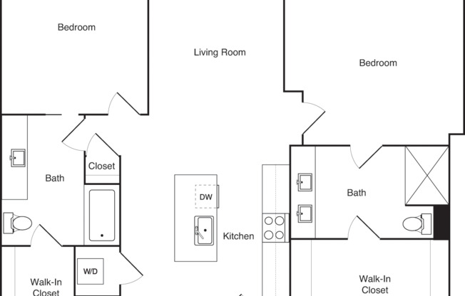 2 beds, 2 baths, 1,147 sqft, $2,295, Unit 2153