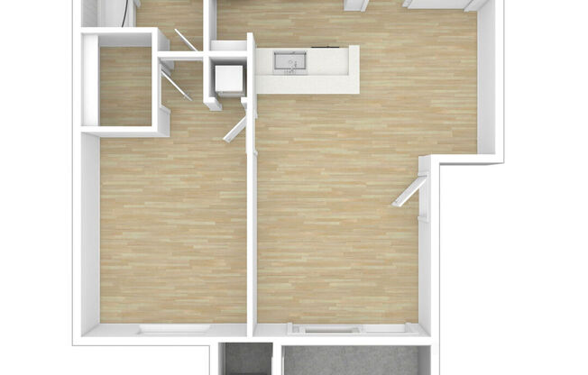 1 bed, 1 bath, 750 sqft, $2,428