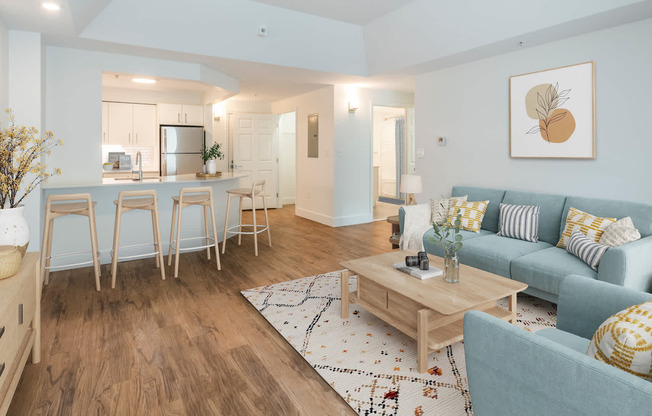 Living Room with Hard Surface Flooring