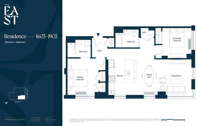 2 beds, 2 baths, $9,295, Unit 1703