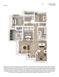3 beds, 2 baths, 1,235 sqft, $2,675