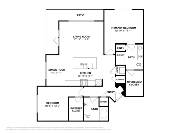 2 beds, 2 baths, 1,188 sqft, $1,977