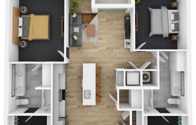 2 beds, 2 baths, 1,162 sqft, $2,628