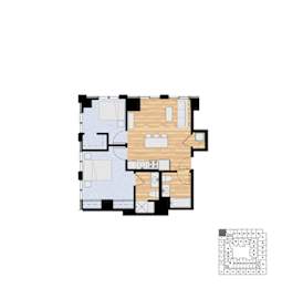 2 beds, 2 baths, 850 sqft, $2,238