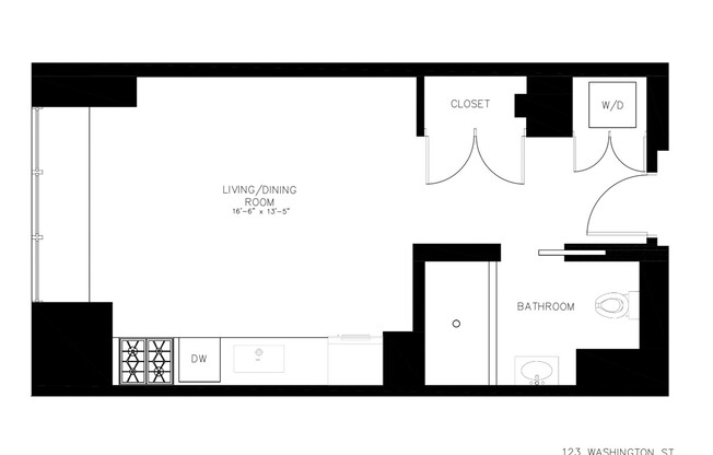 Studio, 1 bath, 375 sqft, $3,800, Unit 25C