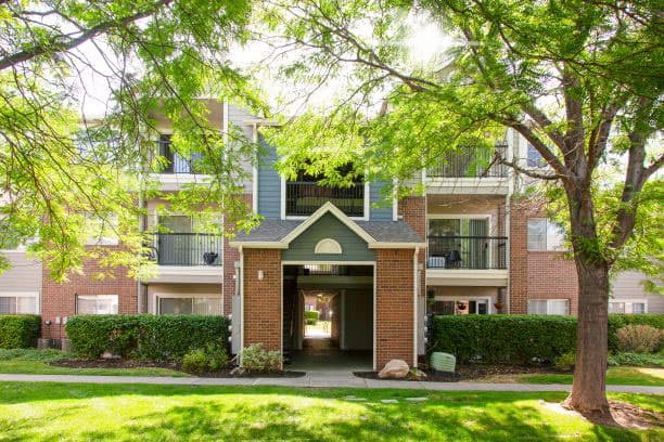 Beautiful Exterior View with Lush Trees at Remington Apartments, Midvale, UT, 84047