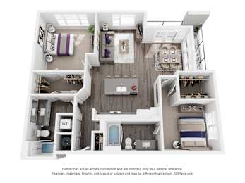 2 beds, 2 baths, 1,211 sqft, $2,230