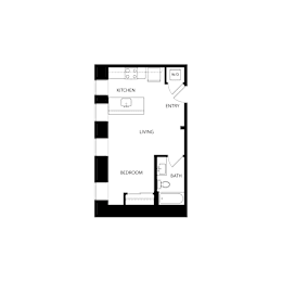 Studio, 1 bath, 444 sqft, $994
