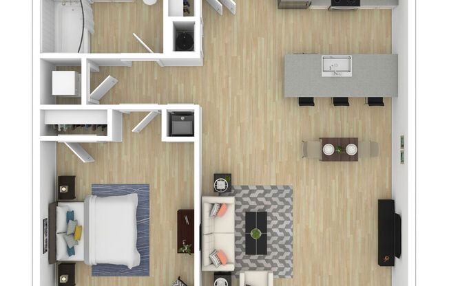 1 bed, 1 bath, 724 sqft, $2,275