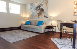 apartment with wood style floor