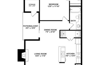 1 bed, 1 bath, 850 sqft, $1,850