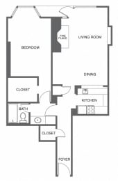 1 bed, 1 bath, $2,800