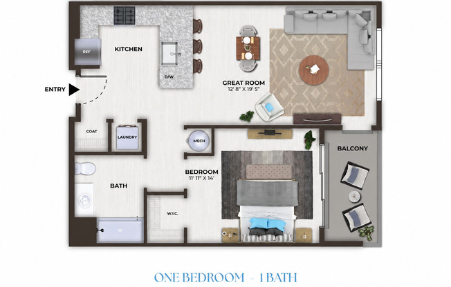 1 bed, 1 bath, 725 sqft, $2,499, Unit 1442