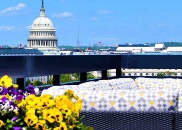 Rooftop Lounge With Incredible Capitol Views