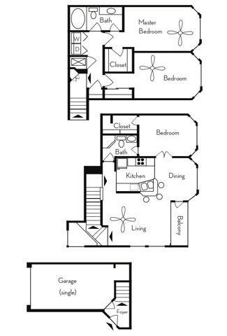 3 beds, 2 baths, 1,292 sqft, $2,455