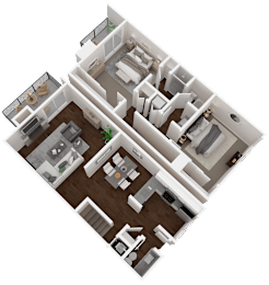 2 beds, 2.5 baths, 1,310 sqft, $2,254