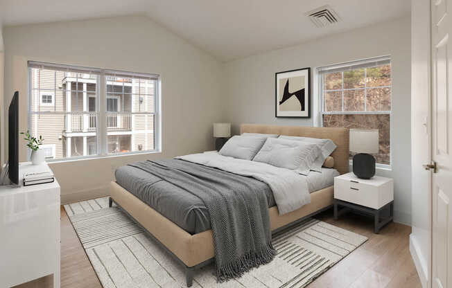Bedroom with Hard Surface Flooring