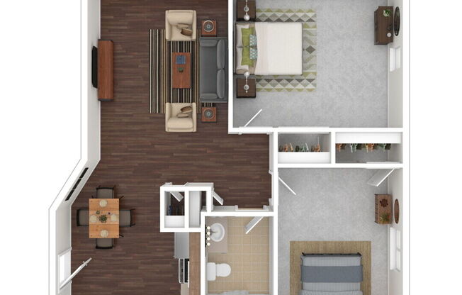 2 beds, 1 bath, 770 sqft, $2,040